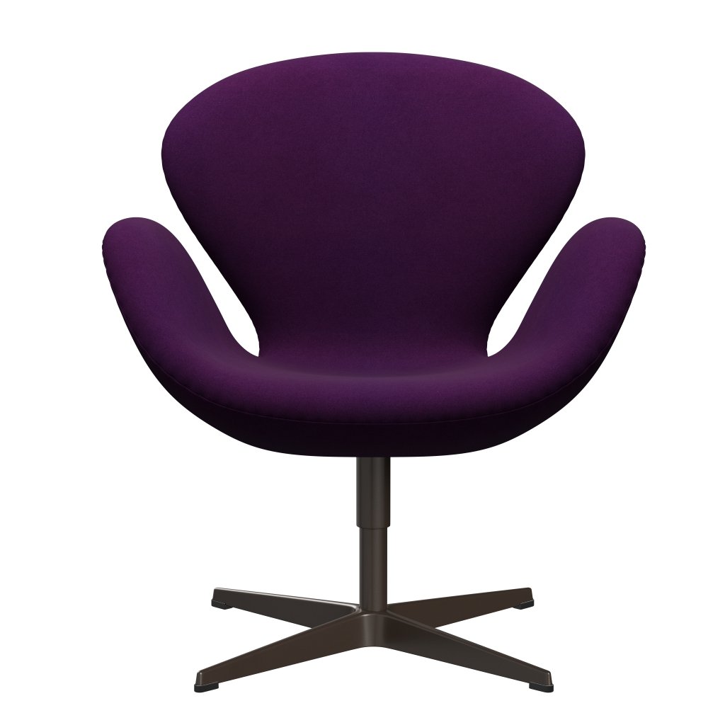 Fritz Hansen Swan Lounge, Brown Bronze/Divina Violet (696)