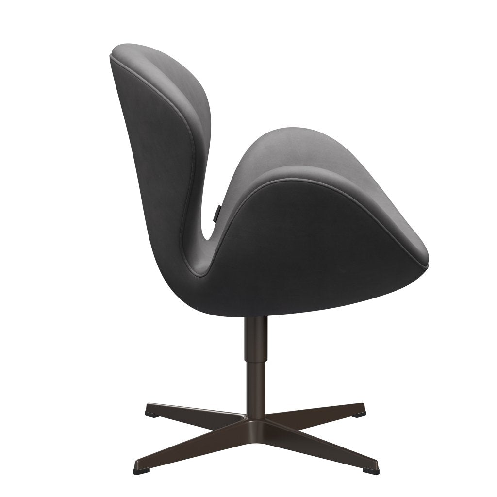 Fritz Hansen Swan Lounge Chair, Brown Bronze/Embrace Chocolate