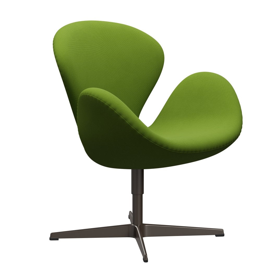 Fritz Hansen Swan Lounge Chair, Brown Bronze/Fame Green