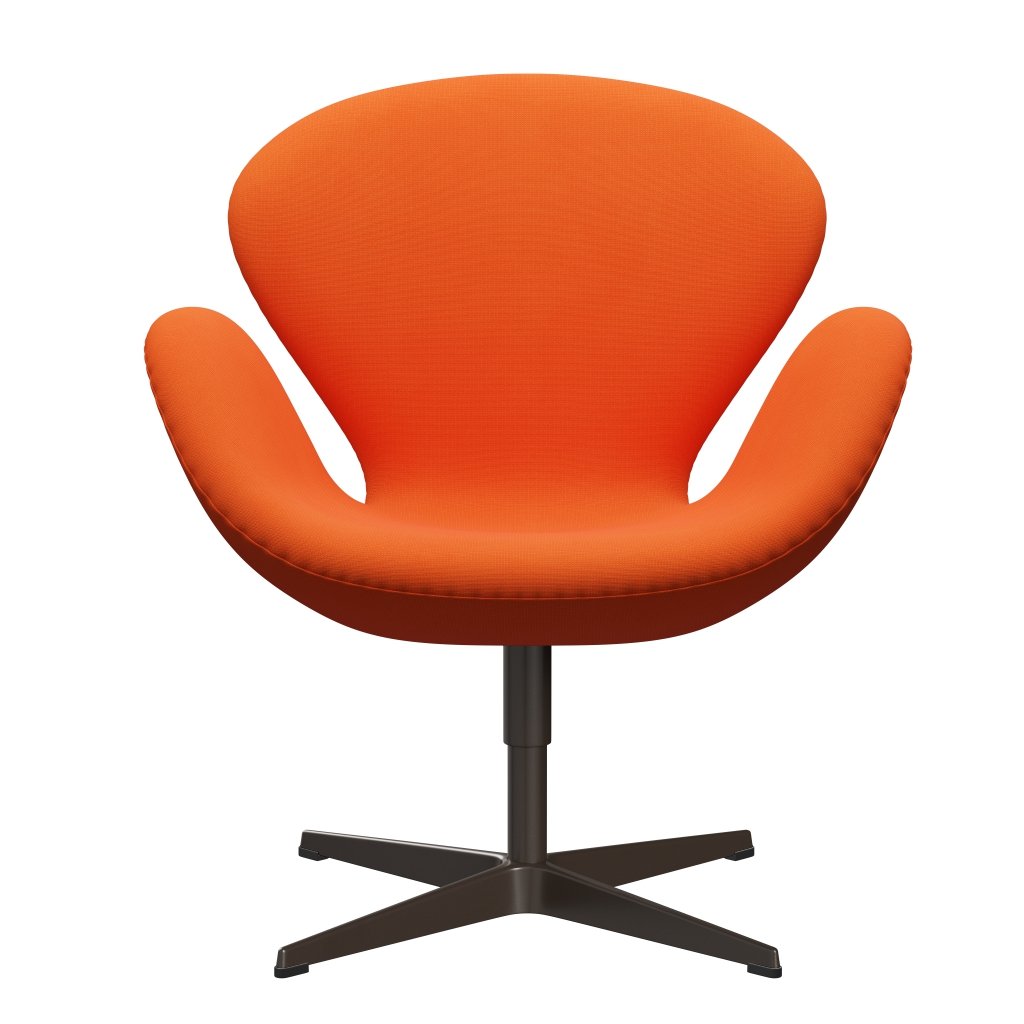 Fritz Hansen Swan Lounge, brązowy brąz/sława Orange (63016)