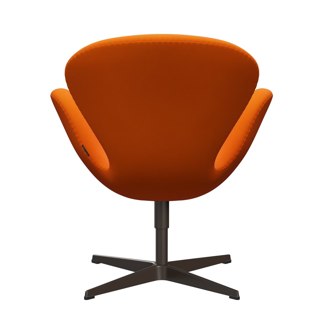 Fritz Hansen Swan Lounge Chair, Brown Bronze/Fame Orange (63077)