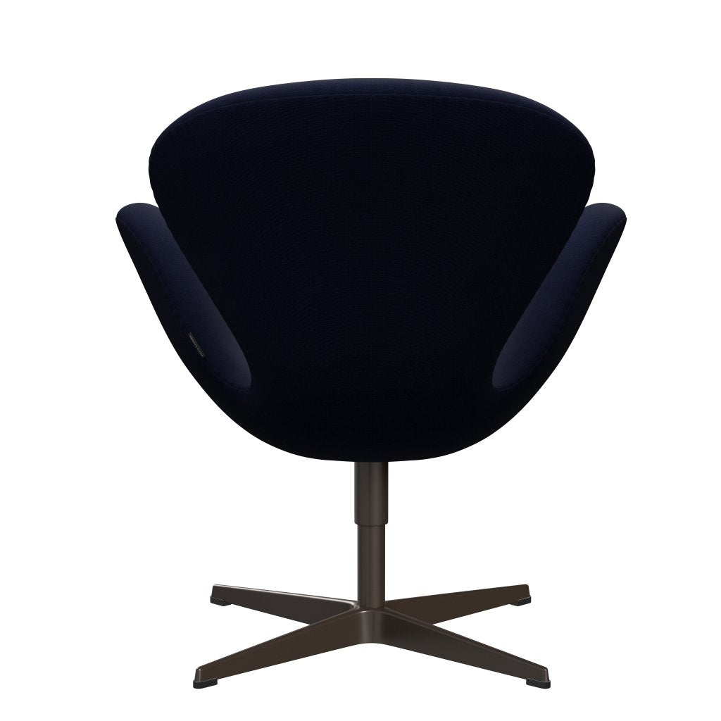 Fritz Hansen Swan Lounge Chair, Brown Bronze/Fame Black Blue