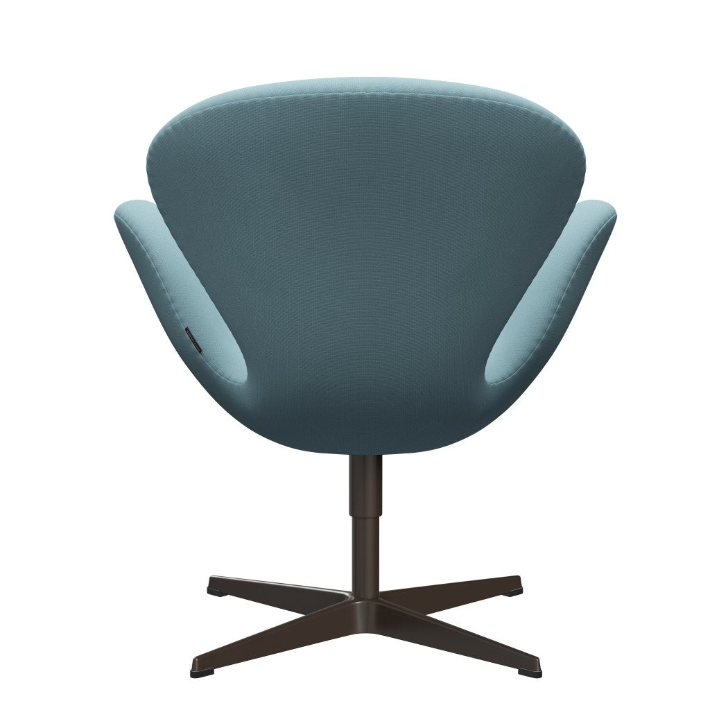 Fritz Hansen Swan Lounge Chair, Brown Bronze/Fame Turquoise Light