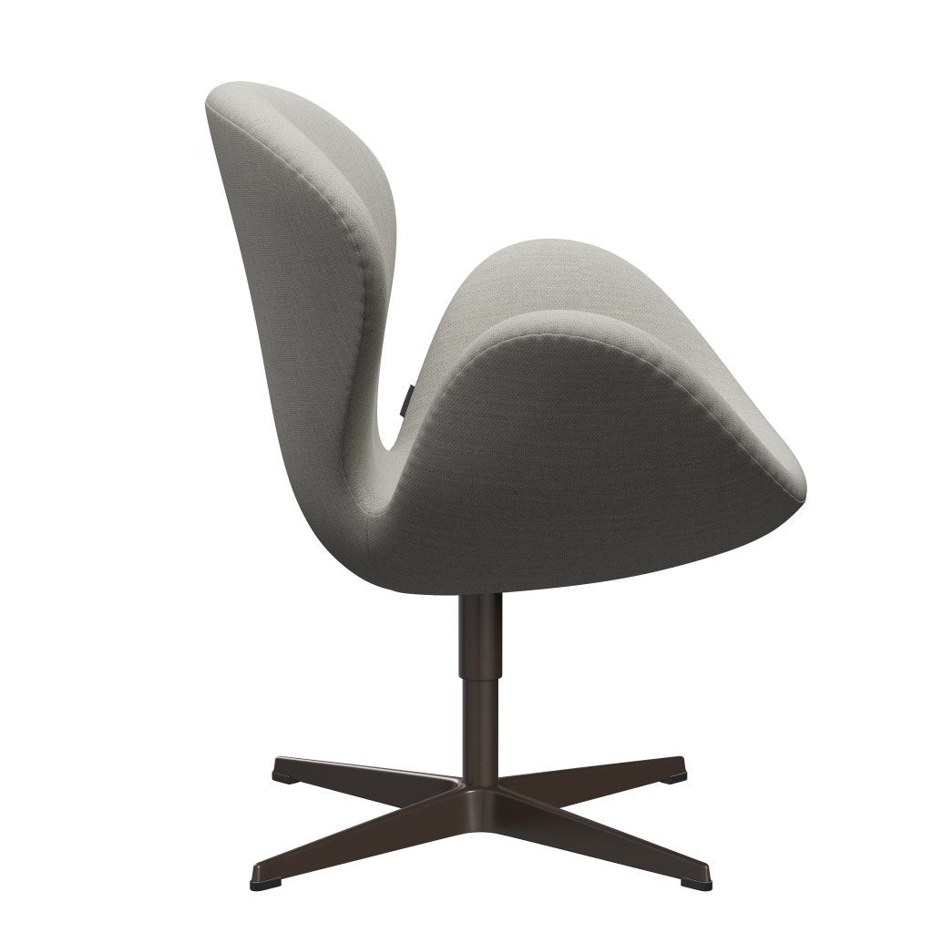 Fritz Hansen Swan Lounge Chair, Brown Bronze/Fiord Beige/Stone