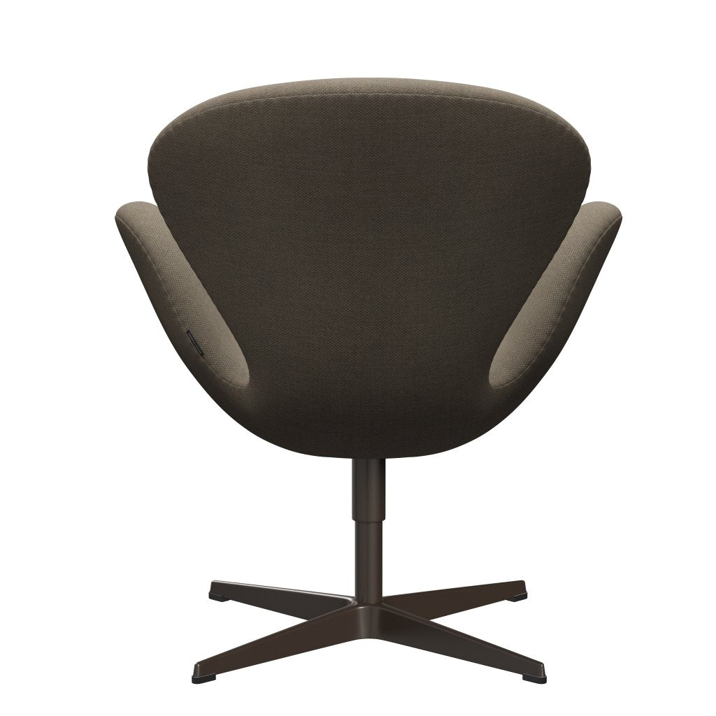 Fritz Hansen Swan Lounge Chair, Brown Bronze/Fiord Brown/Stone