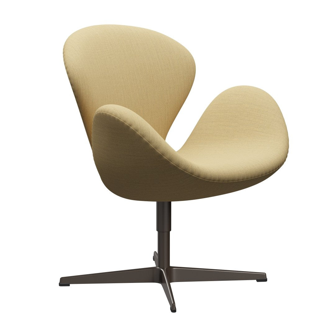 FRITZ HANSEN SWAN SALOUNGE, BRĄZOWY BRONZ/FIORD Fine Yellow