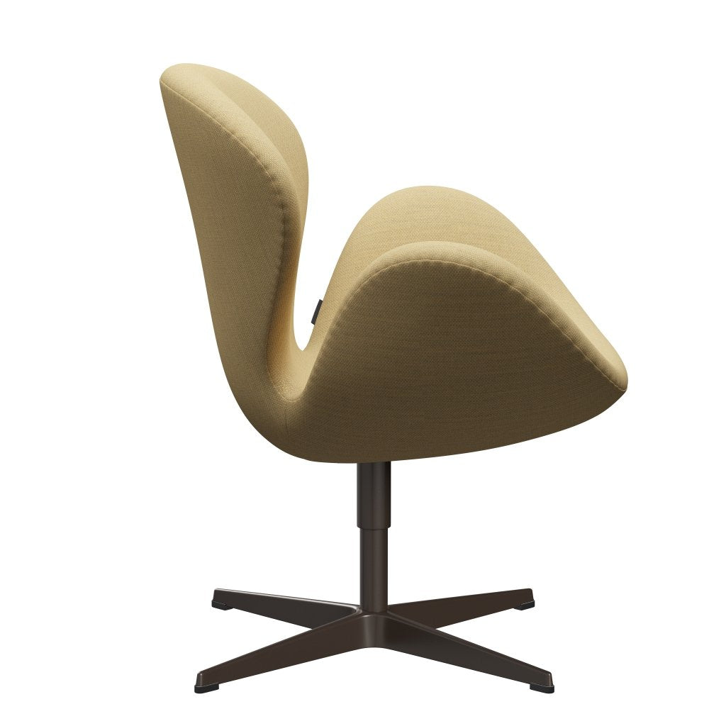 FRITZ HANSEN SWAN SALOUNGE, BRĄZOWY BRONZ/FIORD Fine Yellow