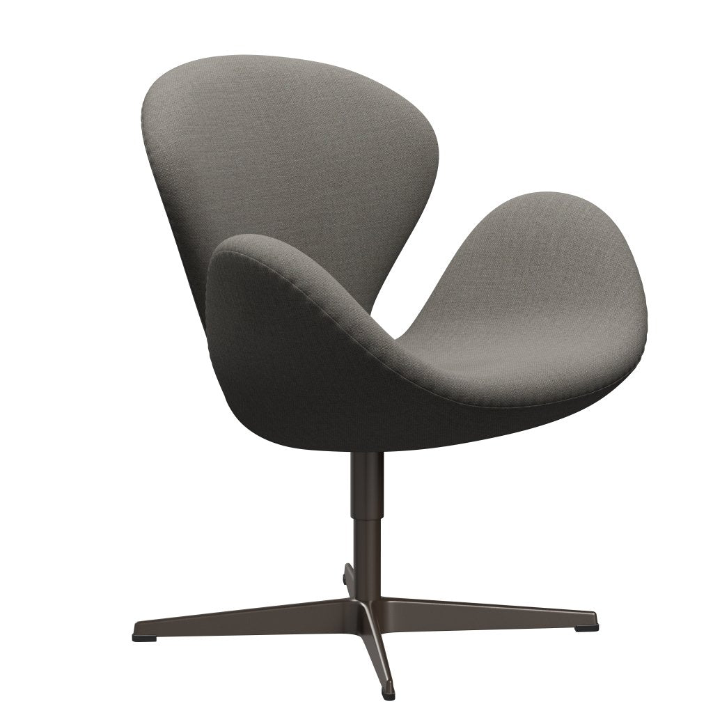 FRITZ HANSEN SWAN SALOUNGE, BRĄZOWY BRONZY/FIORD GRY/KAMIENIE