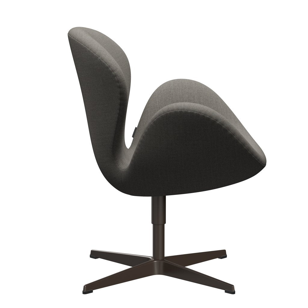 FRITZ HANSEN SWAN SALOUNGE, BRĄZOWY BRONZY/FIORD GRY/KAMIENIE