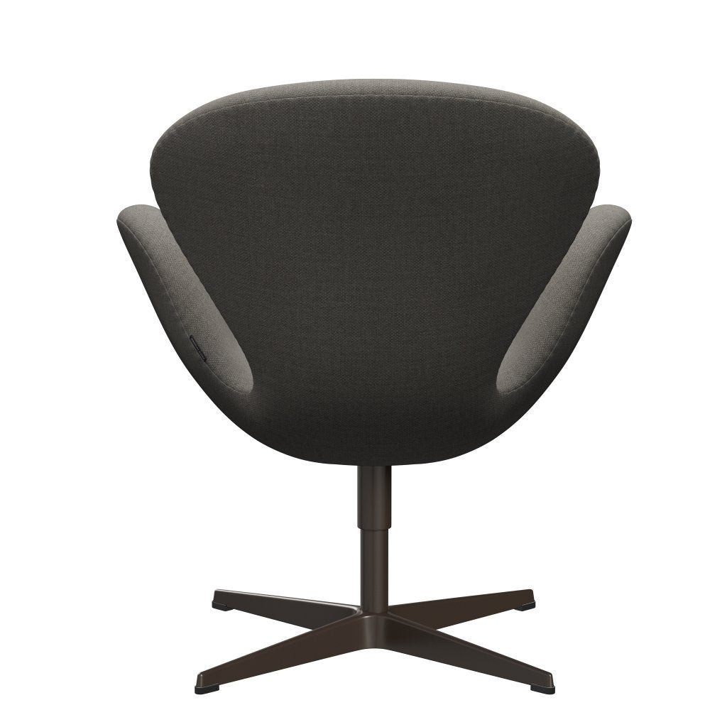 Fritz Hansen Swan Lounge Chair, Brown Bronze/Fiord Grey/Stone