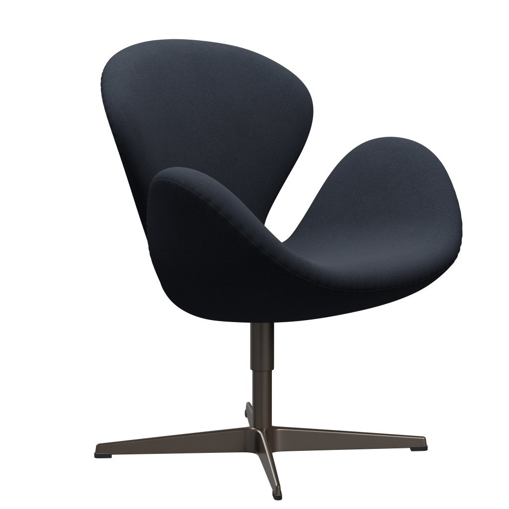 FRITZ HANSEN SWAN SALOUNGE, BRĄZOWY BRONZY/FIORD PÓŁNOCNE BLUE