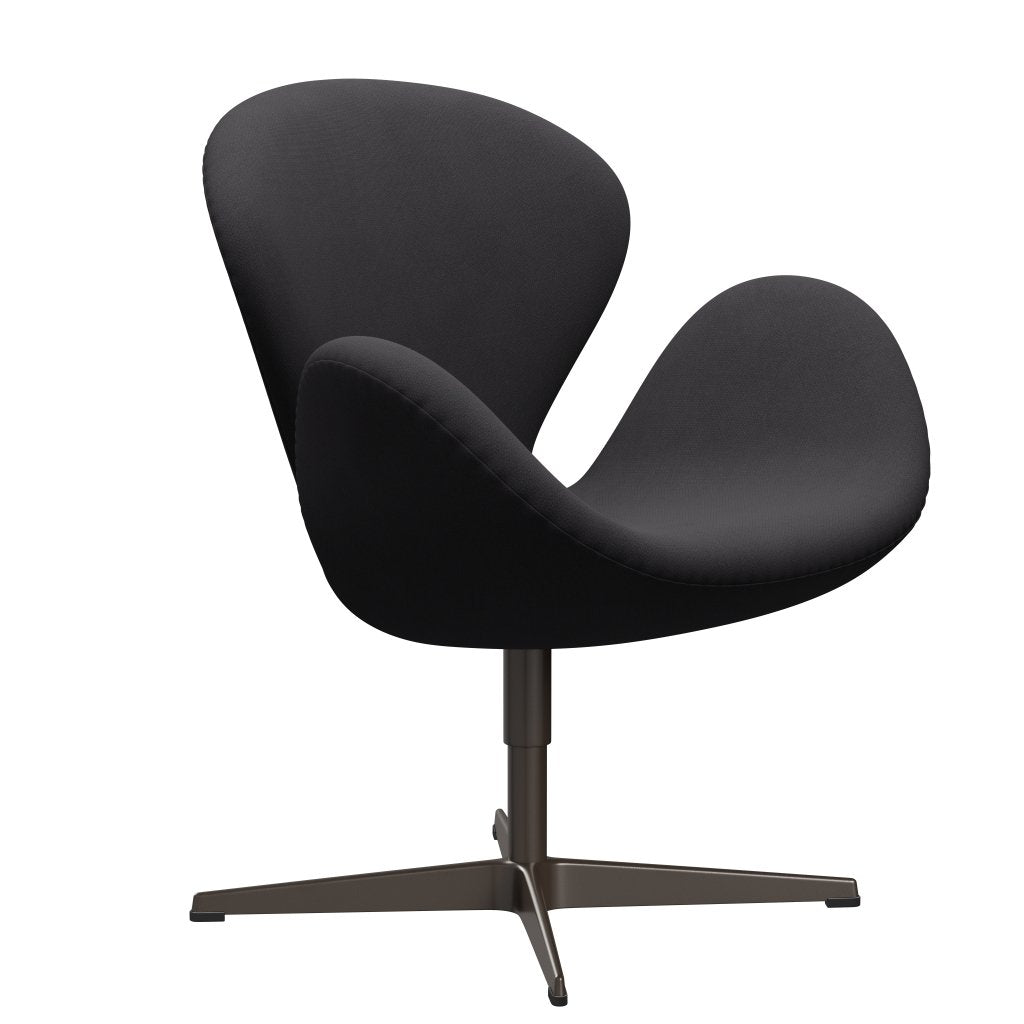 Fritz Hansen Swan Lounge Chair, Brown Bronze/Fiord Black