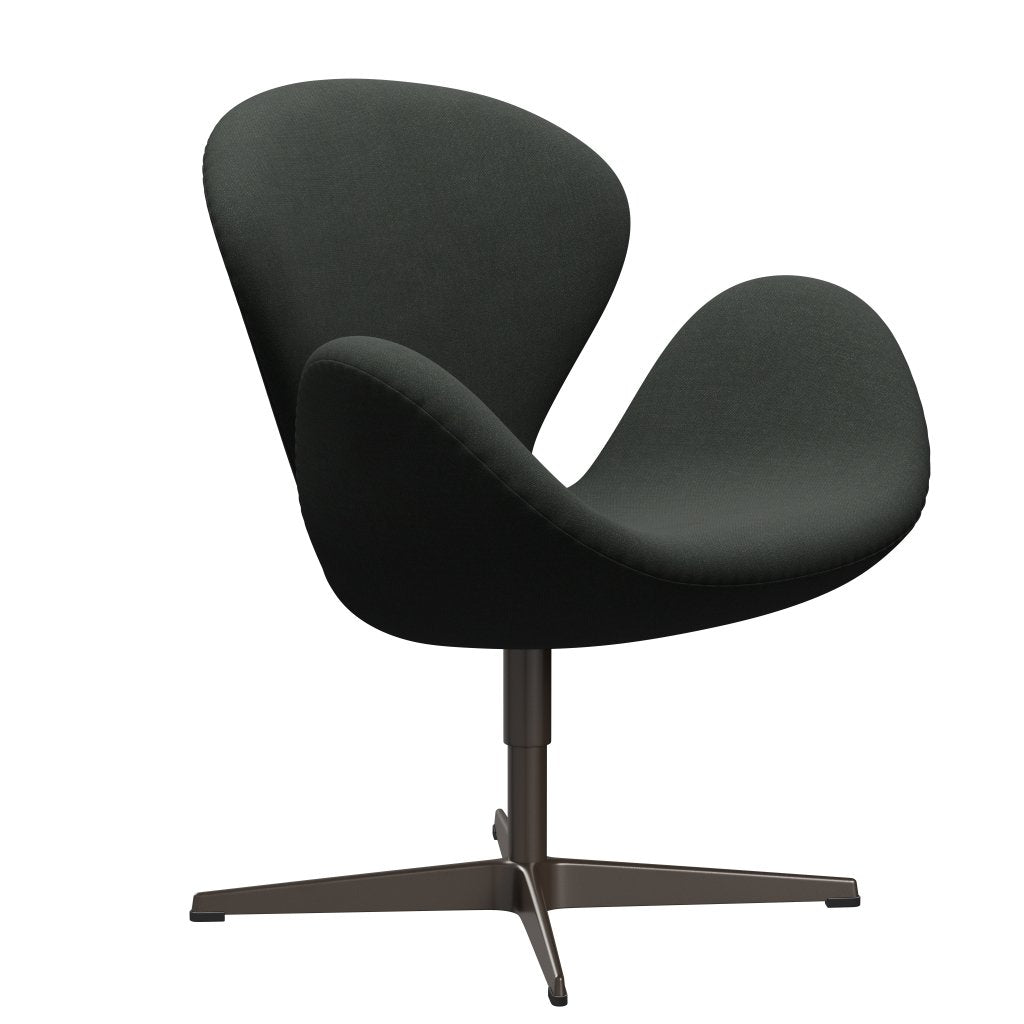 Fritz Hansen Swan Lounge, Brown Bronze/Fiord Black Multicolored