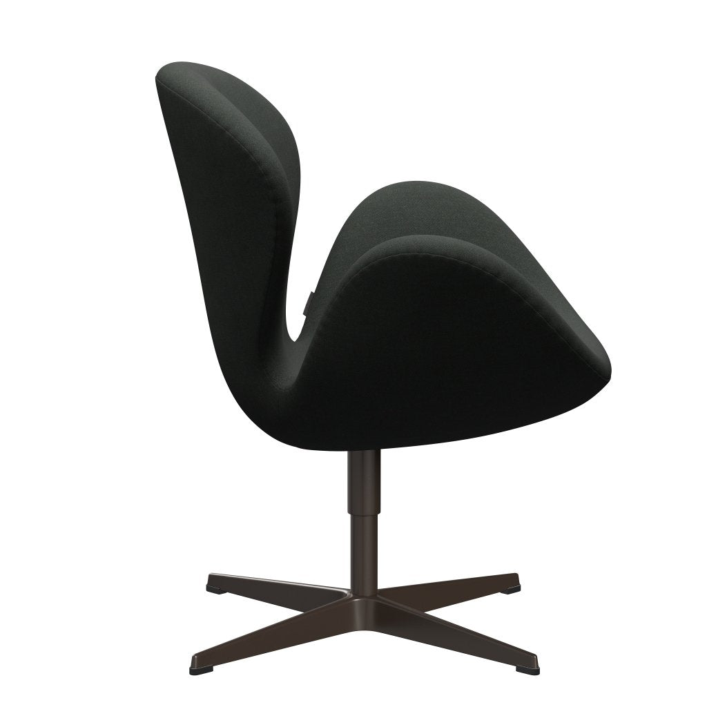 Fritz Hansen Swan Lounge, Brown Bronze/Fiord Black Multicolored