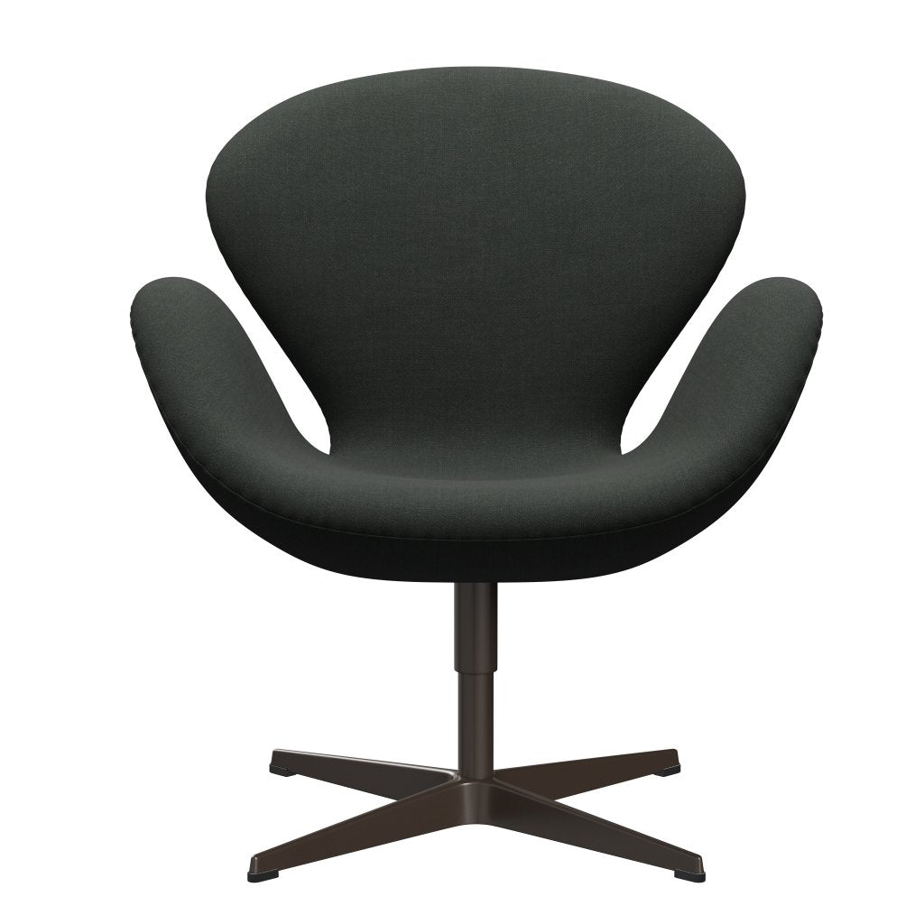 Fritz Hansen Swan Lounge, Brown Bronze/Fiord Black Multicolored