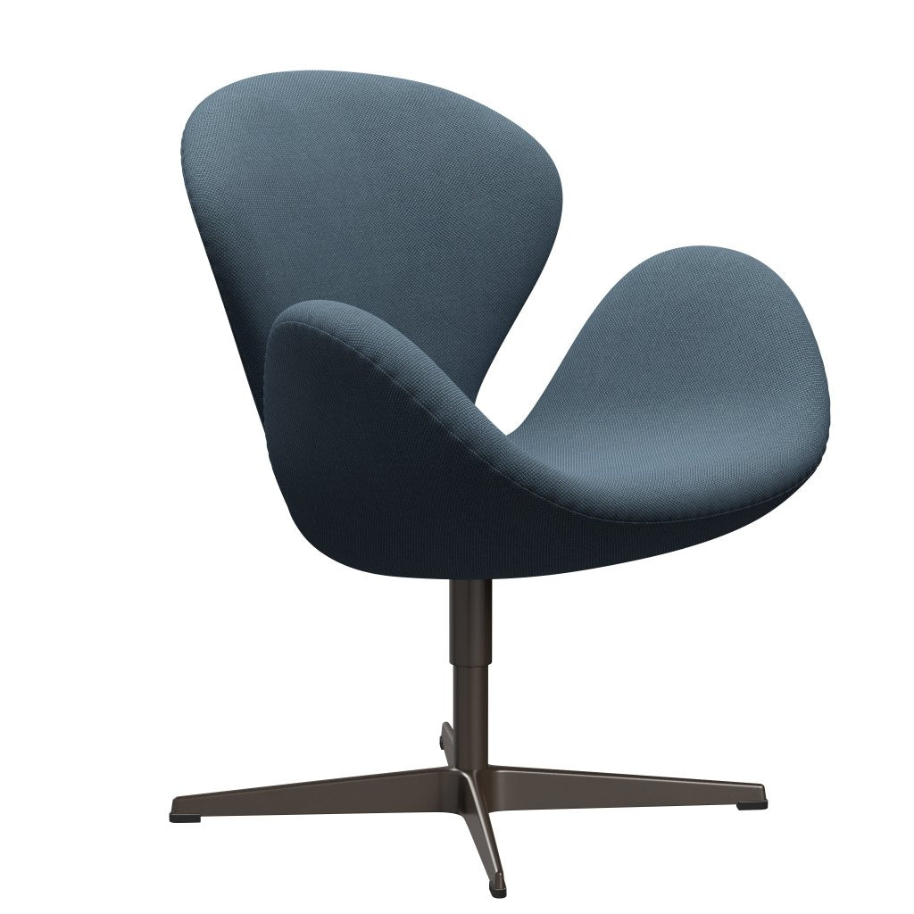 Fritz Hansen Swan Lounge, Brown Bronze/Fiord Stone Blue