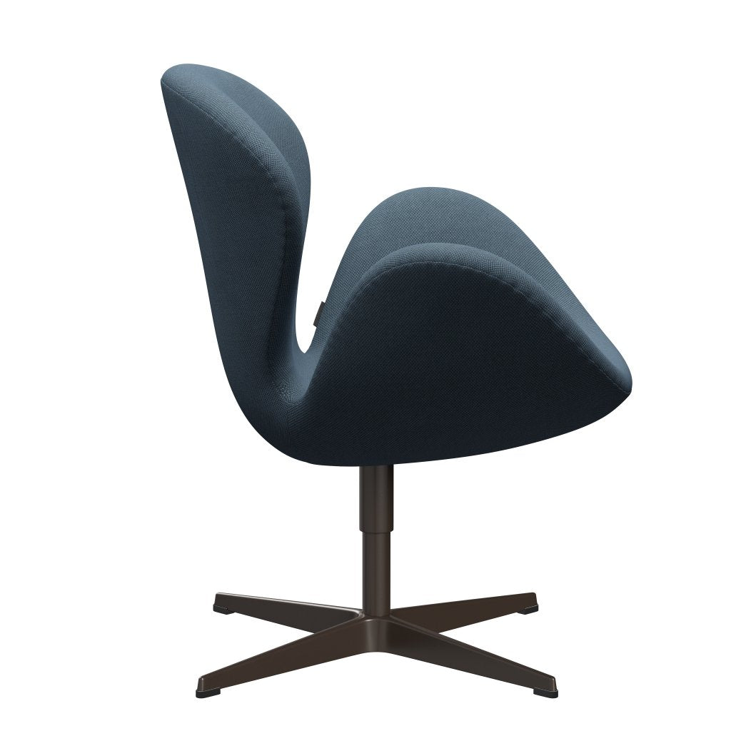 Fritz Hansen Swan Lounge, Brown Bronze/Fiord Stone Blue