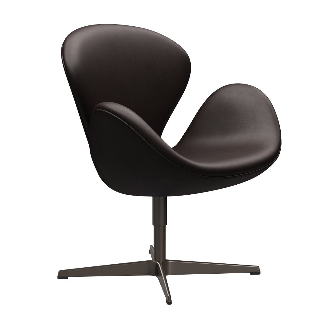 Fritz Hansen Swan Lounge, brązowy brąz/Grace Dark Brown