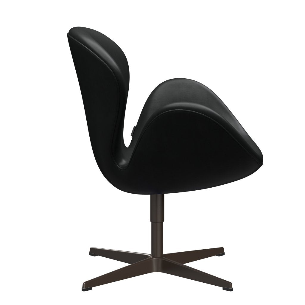 Fritz Hansen Swan Lounge Chair, Brown Bronze/Grace Black