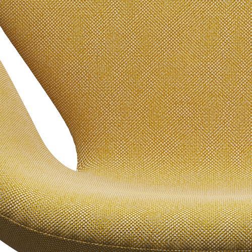 Fritz Hansen Swan Lounge Chair, Brown Bronze/Hallingdal Yellow/White