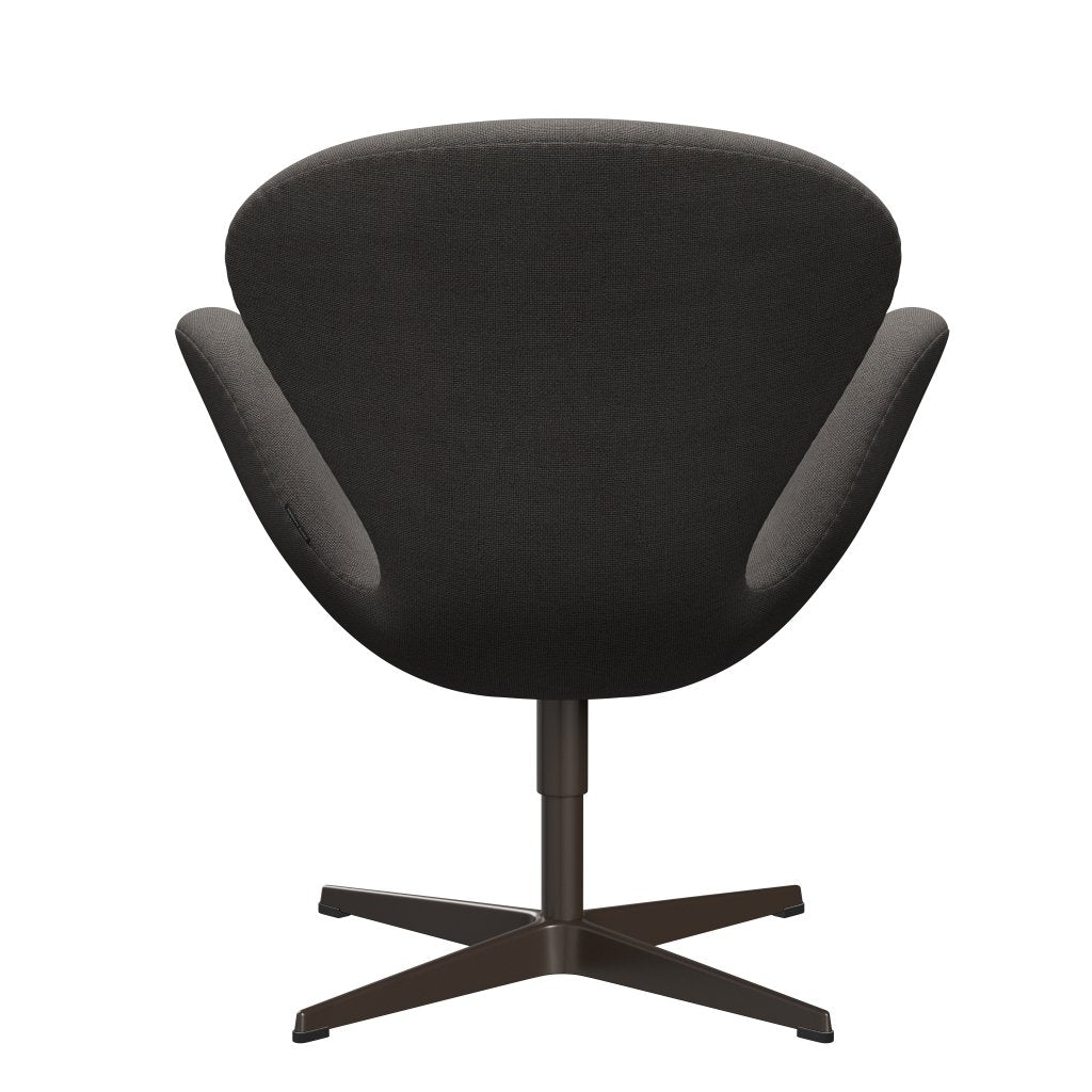 Fritz Hansen Swan Lounge Chair, Brown Bronze/Hallingdal Grey Dark