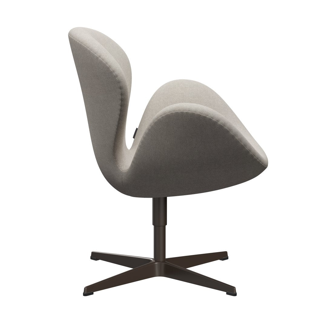 Fritz Hansen Swan Lounge Chair, Brown Bronze/Hallingdal Light Grey (103)