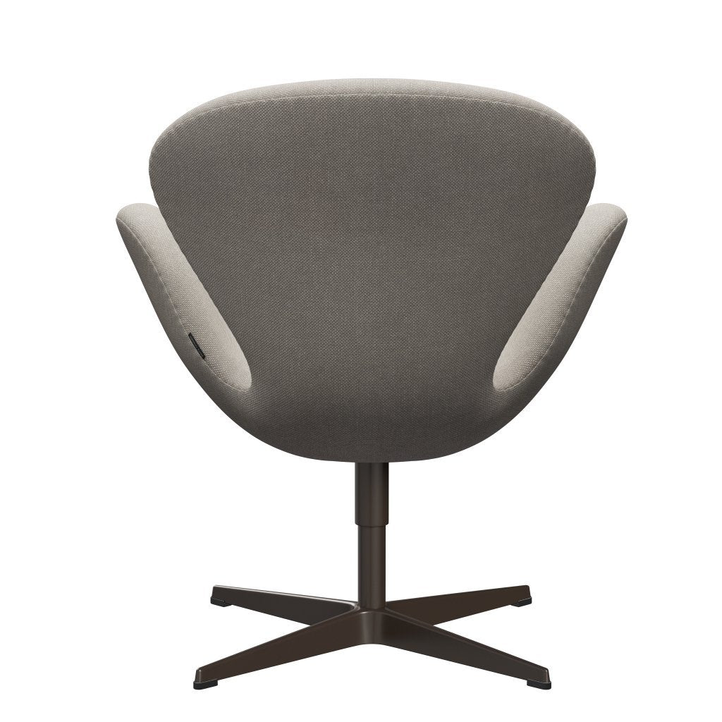 Fritz Hansen Swan Lounge Chair, Brown Bronze/Hallingdal Light Grey (103)