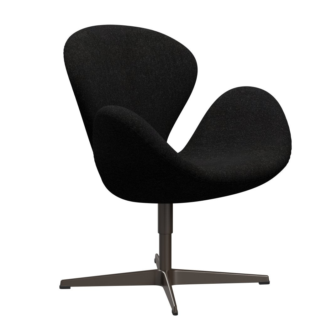 Fritz Hansen Swan Lounge Chair, Brown Bronze/Hallingdal Charcoal