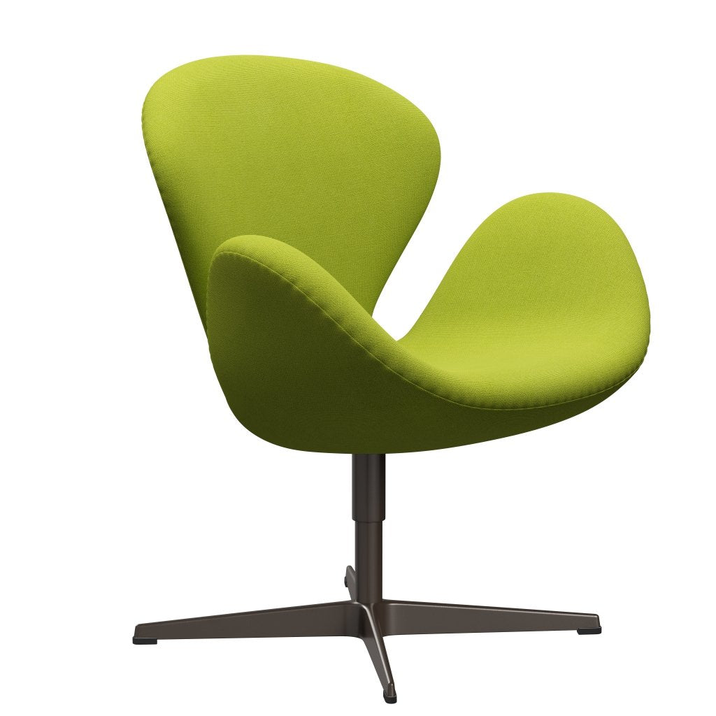 FRITZ HANSEN SWAN SALOUNGE, BRAND BRONZE/HALLINGDAL LIME