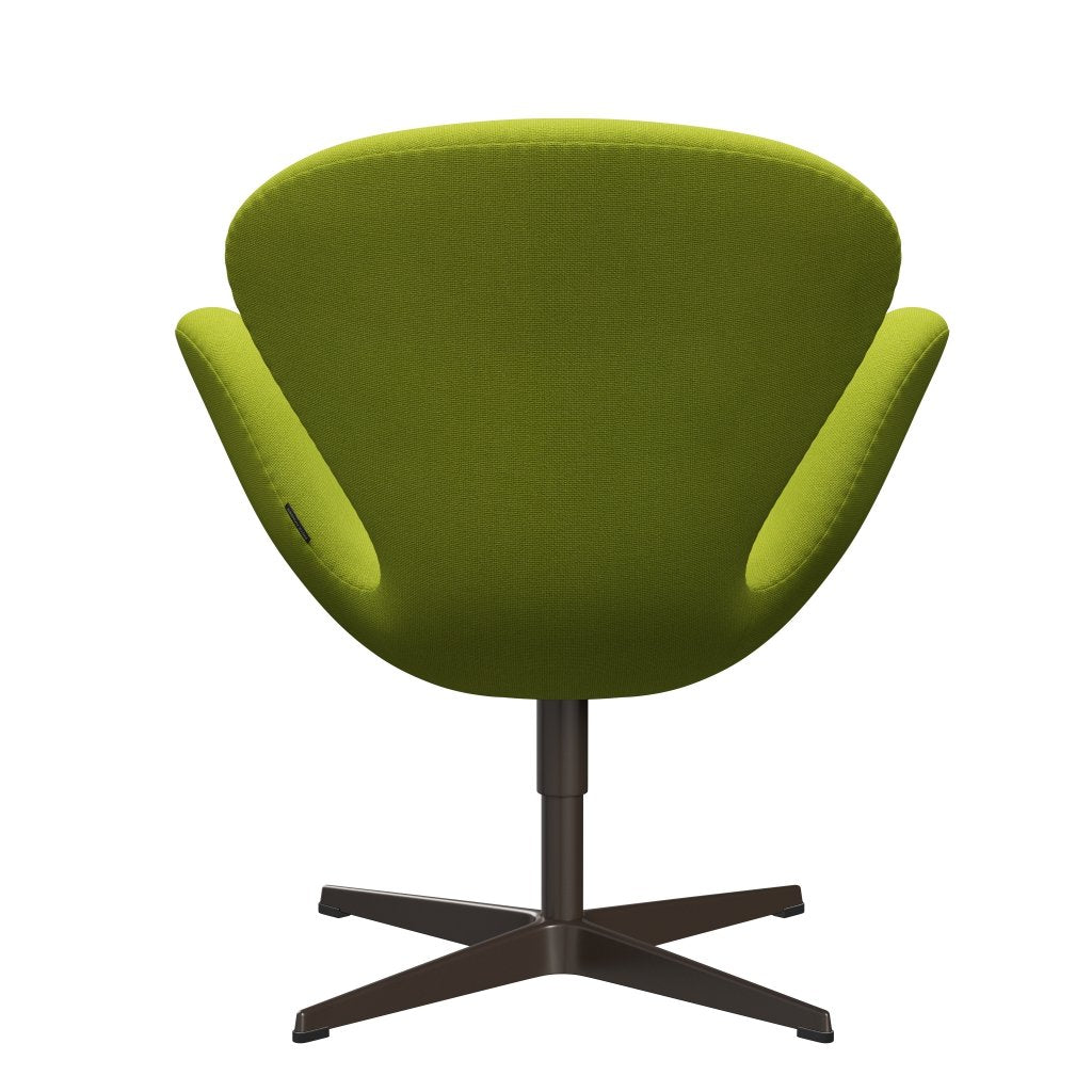 FRITZ HANSEN SWAN SALOUNGE, BRAND BRONZE/HALLINGDAL LIME