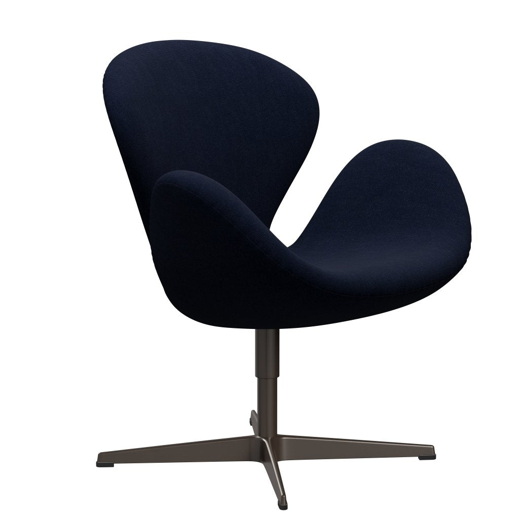 FRITZ HANSEN SWAN SALOUNGE, BRAND BRONZE/HALLINGDAL RAY BLUE