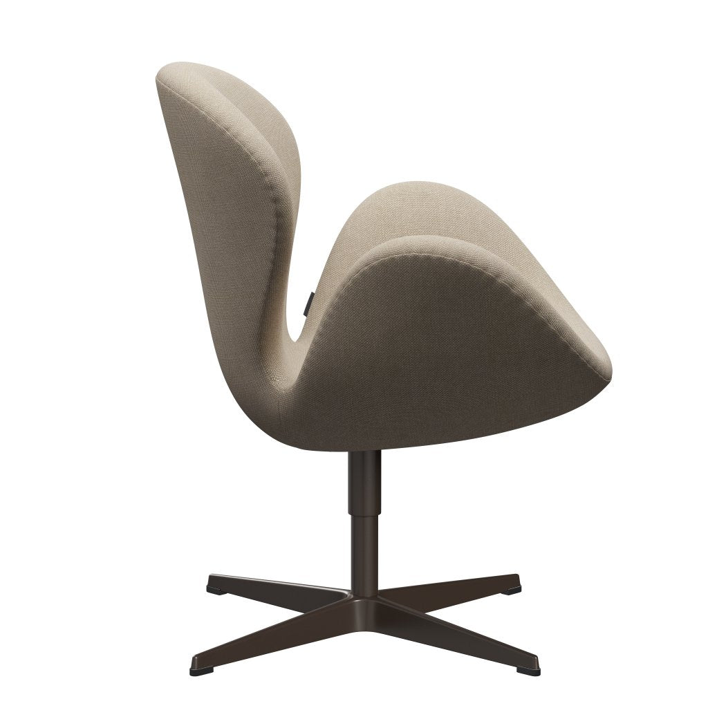 Fritz Hansen Swan Lounge Chair, Brown Bronze/Hallingdal Sand