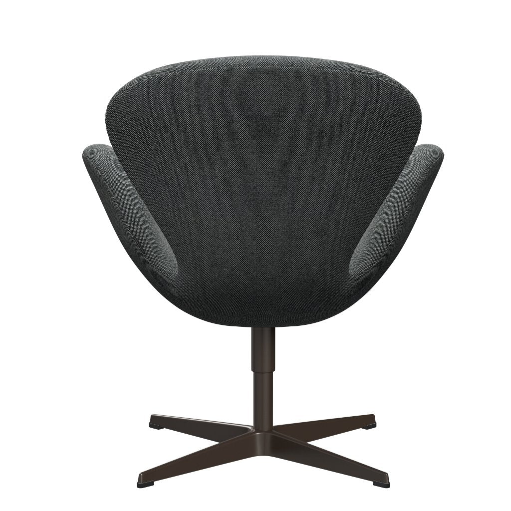 FRITZ HANSEN SWAN SALOUNGE, BRONT BRONZE/HALLINGDAL White Black