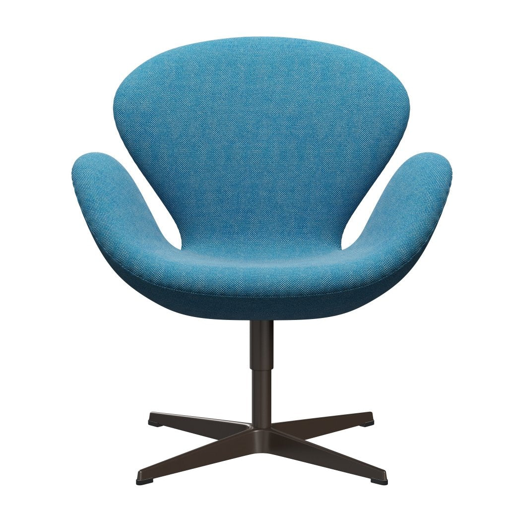 FRITZ HANSEN SWAN SALOUNGE, BRONT BRONZE/HALLINGDAL White/Turquoise