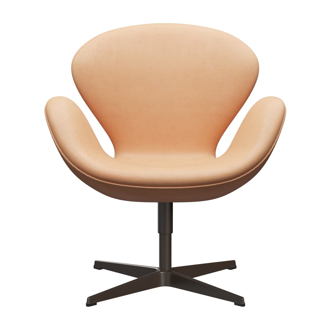 Fritz Hansen Swan Lounge Chair, Brown Bronze/Nature Nature