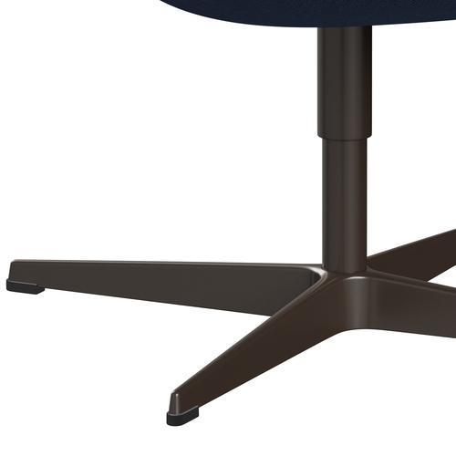 FRITZ HANSEN SWAN SALOUNGE, BRĄZOWY BRONZY/RE WOLE BLUE/Natural