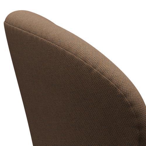 Fritz Hansen Swan Lounge Chair, Brown Bronze/Re Wool Brown/Natural