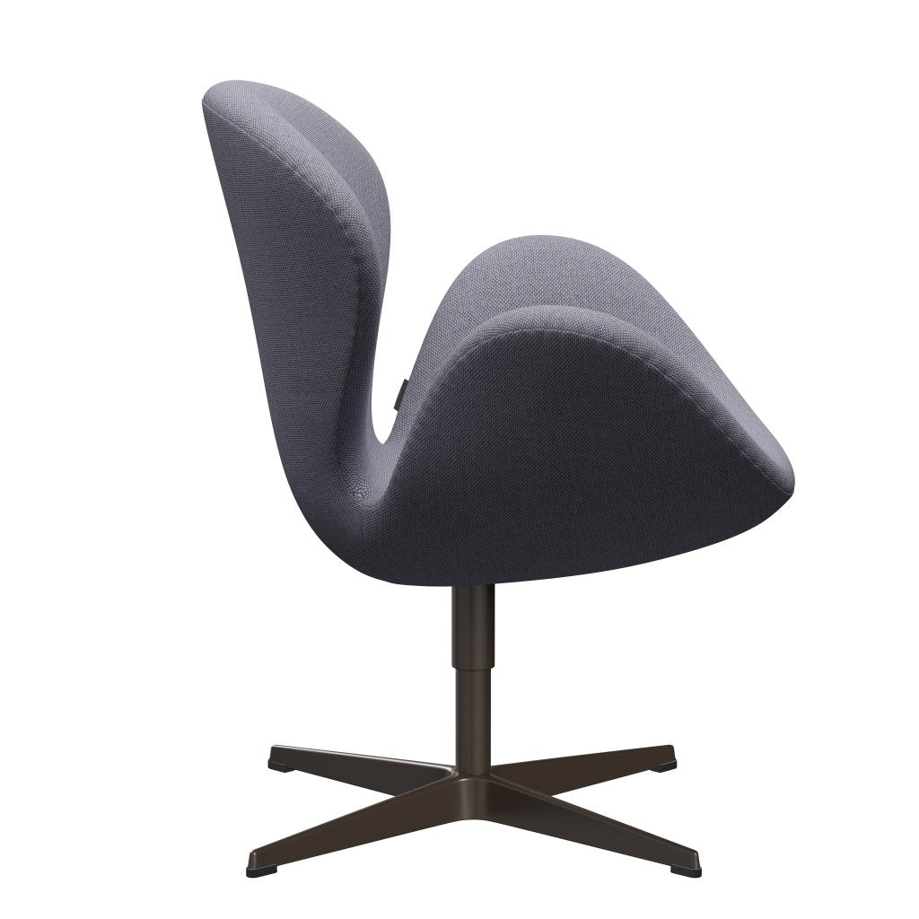 Fritz Hansen Swan Lounge, Brown Bronze/Re Wool Lavender/Natural