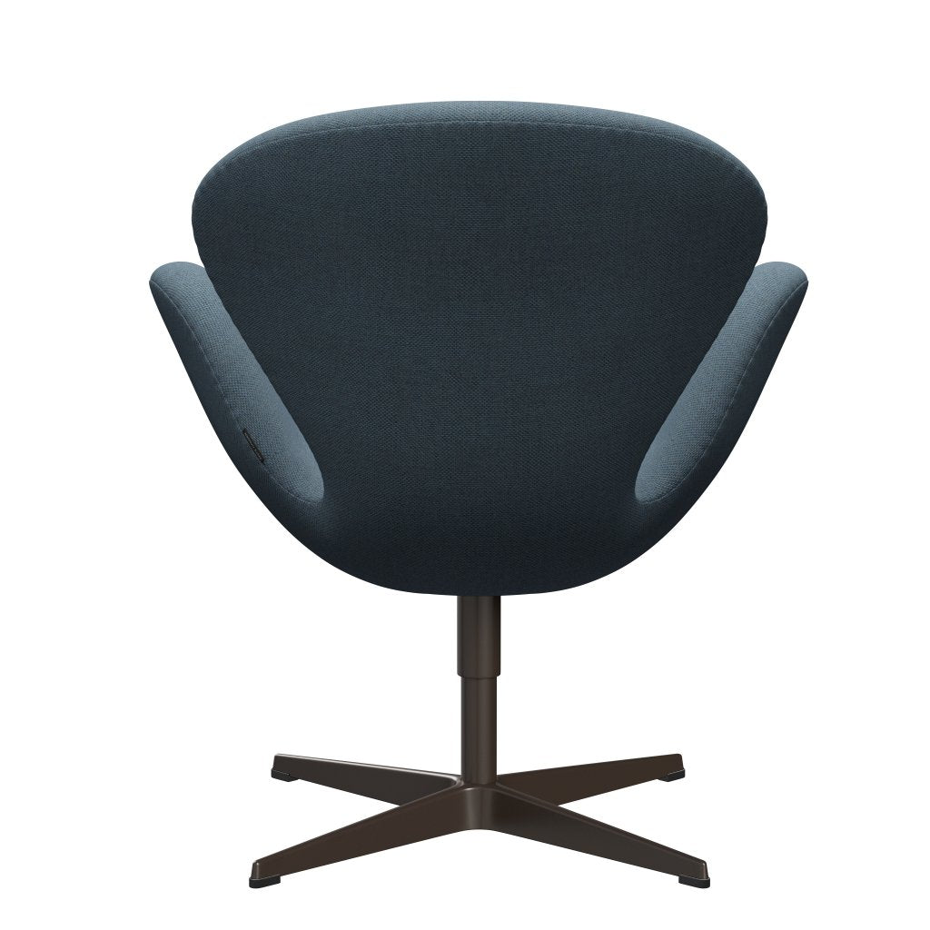 FRITZ HANSEN SWAN SALOUNGE, BRONNE BRONZE/RE WOLL Natural/Blue