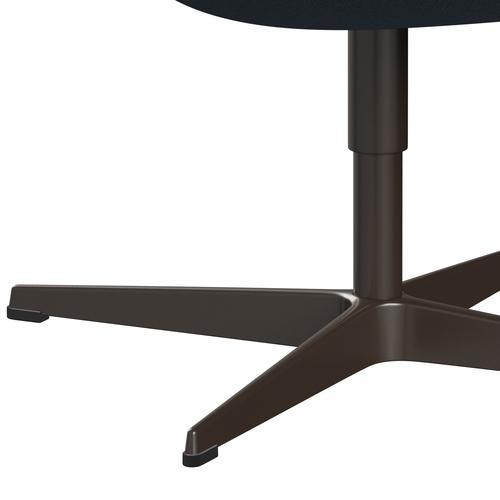 FRITZ HANSEN SWAN SALOUNGE, BRONNE BRONZE/RE WOLL Natural/Blue