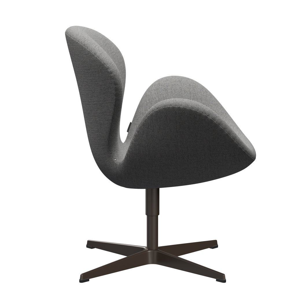 Fritz Hansen Swan Lounge Chair, Brown Bronze/Re Wool Wool White/Natural