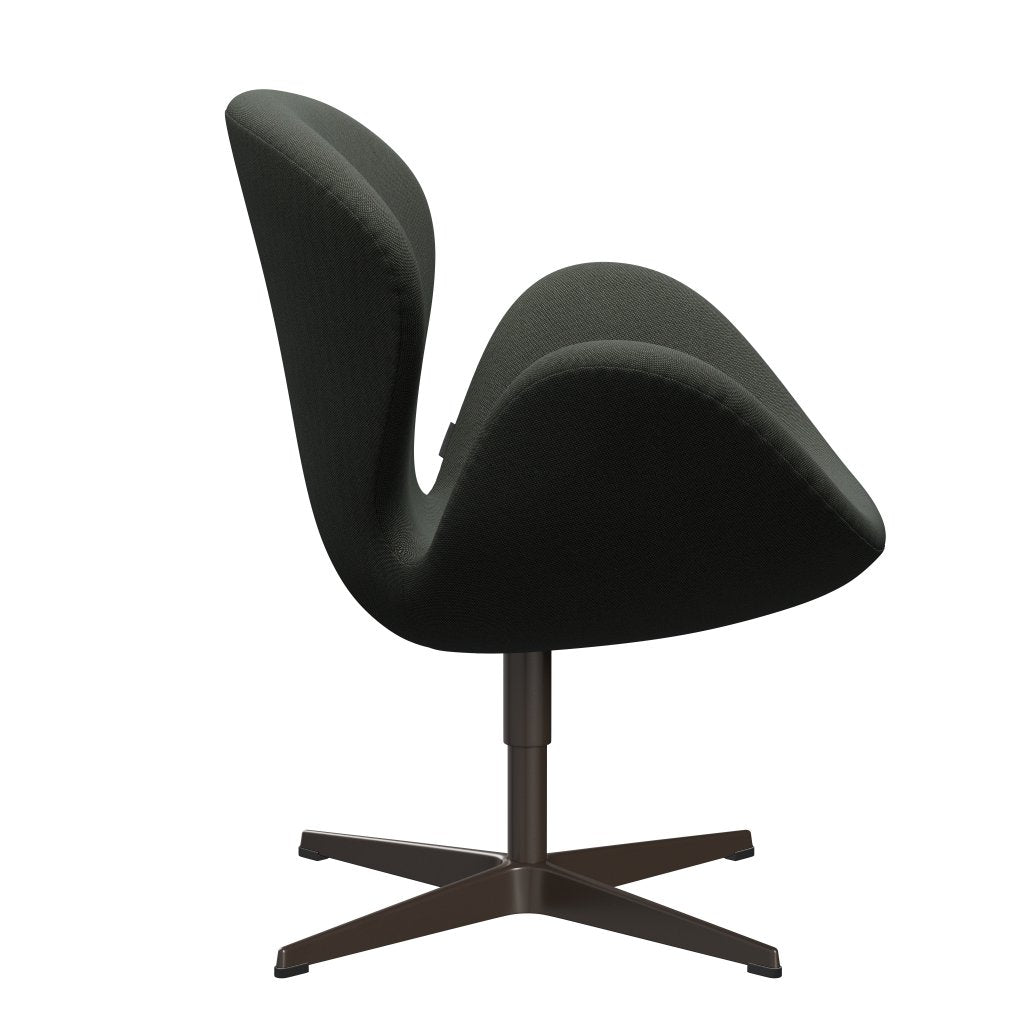 Fritz Hansen Swan Lounge, brązowy brąz/Rime Brown/Moss Green