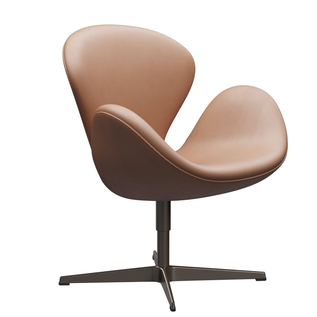 Fritz Hansen Swan Lounge Chair, Brown Bronze/Rustic Rustic