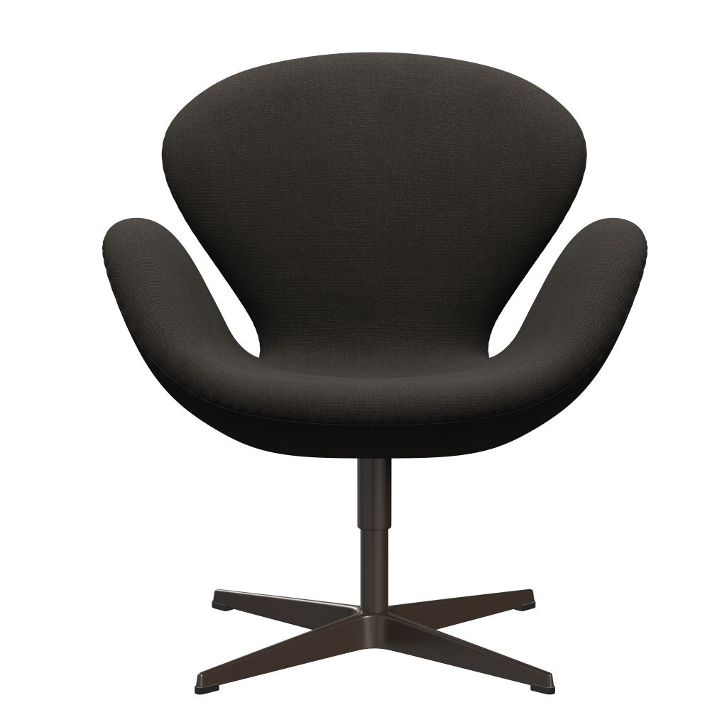 Fritz Hansen Swan Lounge Chair, Brown Bronze/Steelcut Brown