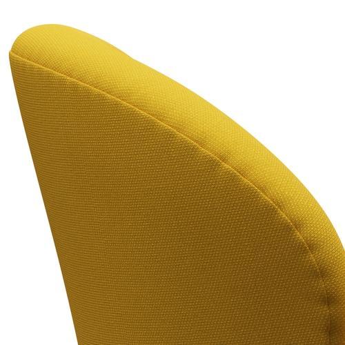 Fritz Hansen Swan Lounge Chair, Brown Bronze/Steelcut Yellow