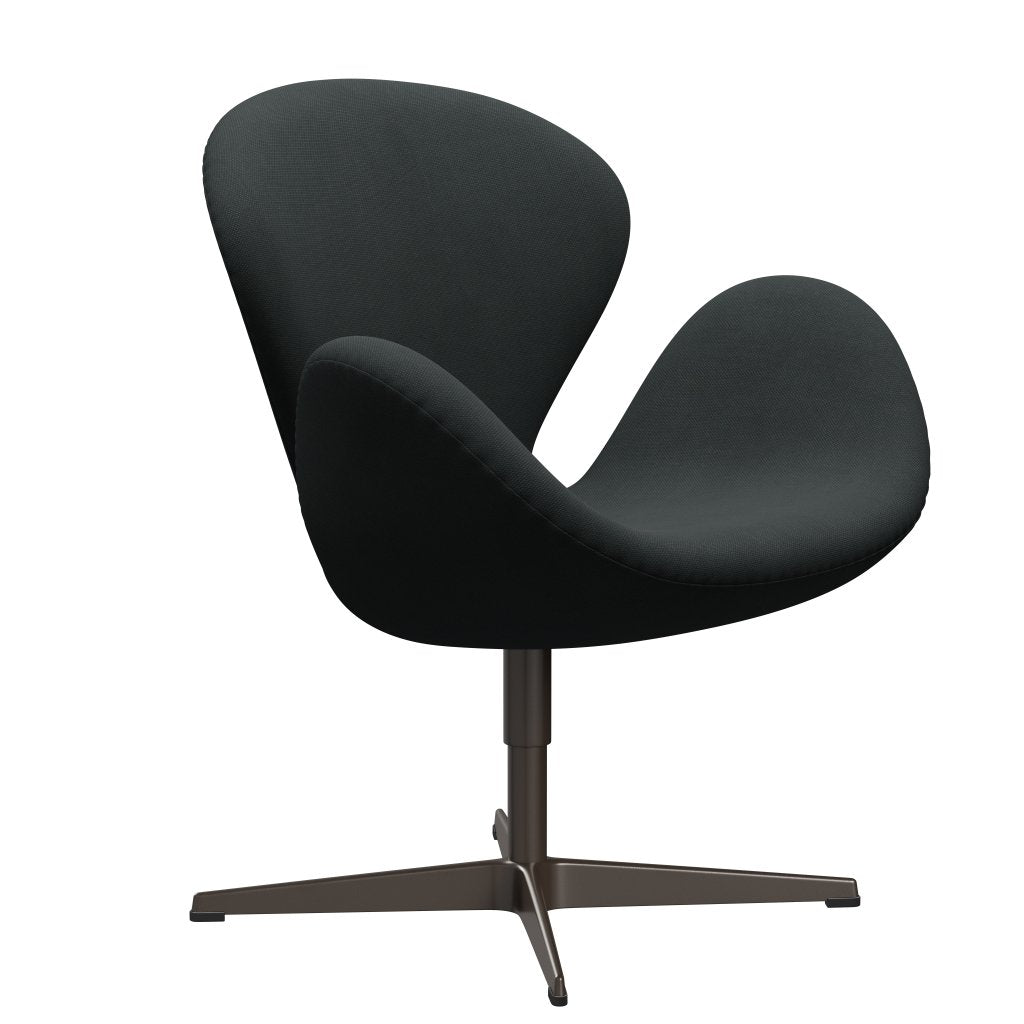 Fritz Hansen Swan Lounge Chair, Brown Bronze/Steelcut Charcoal