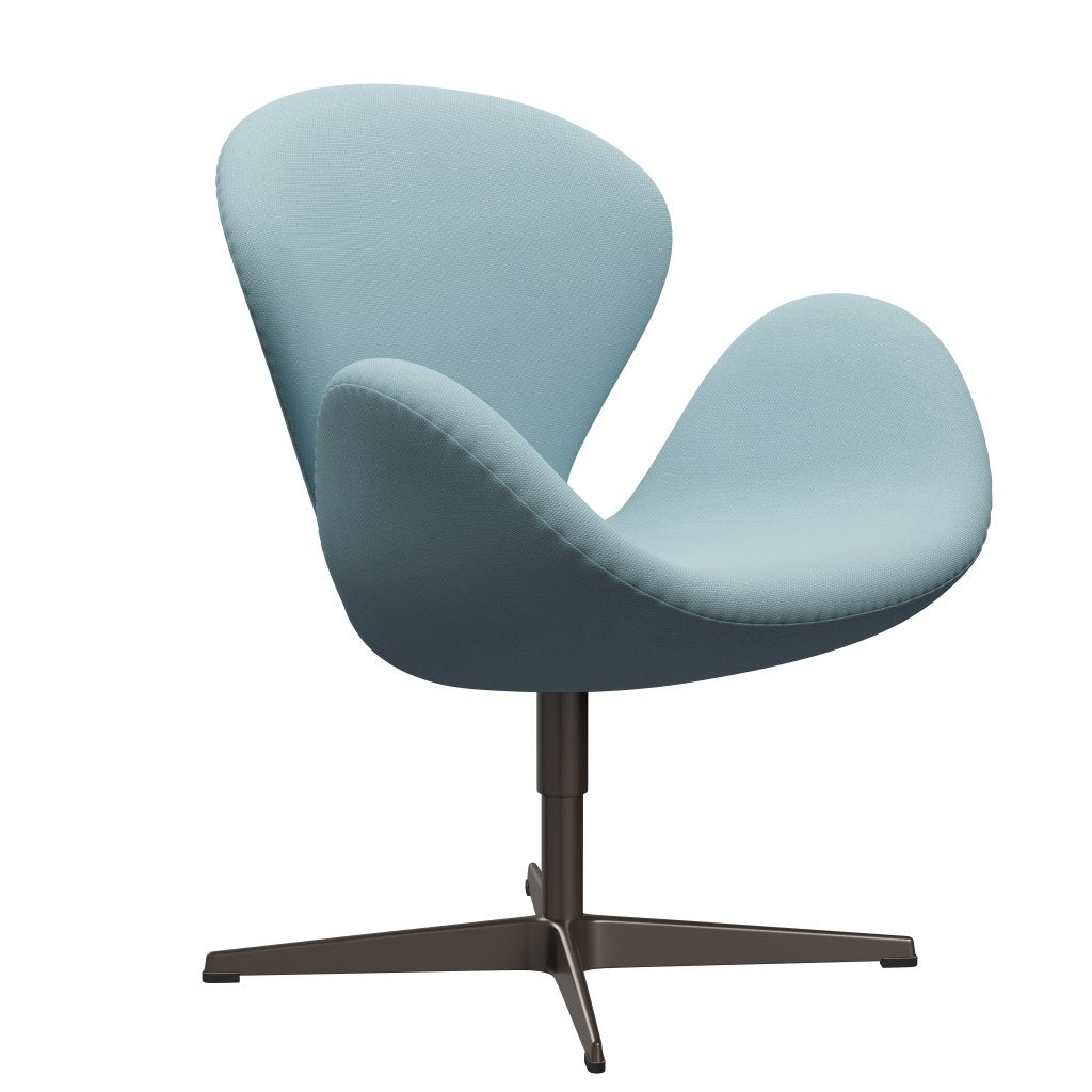 FRITZ HANSEN SWAN SALOUNGE, BRĄZOWY BRONZ/STELCUT PASTEL BLUE