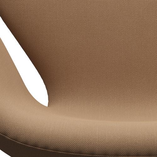 Fritz Hansen Swan Lounge Frea, brązowy brąz/Steelcut Sand Dark/Beige