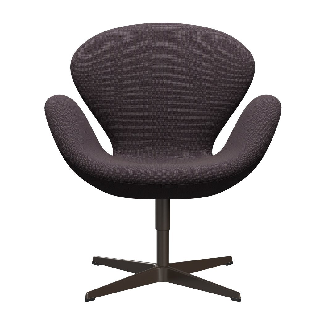 Fritz Hansen Swan Lounge Chair, Brown Bronze/Steelcut Trio Brown