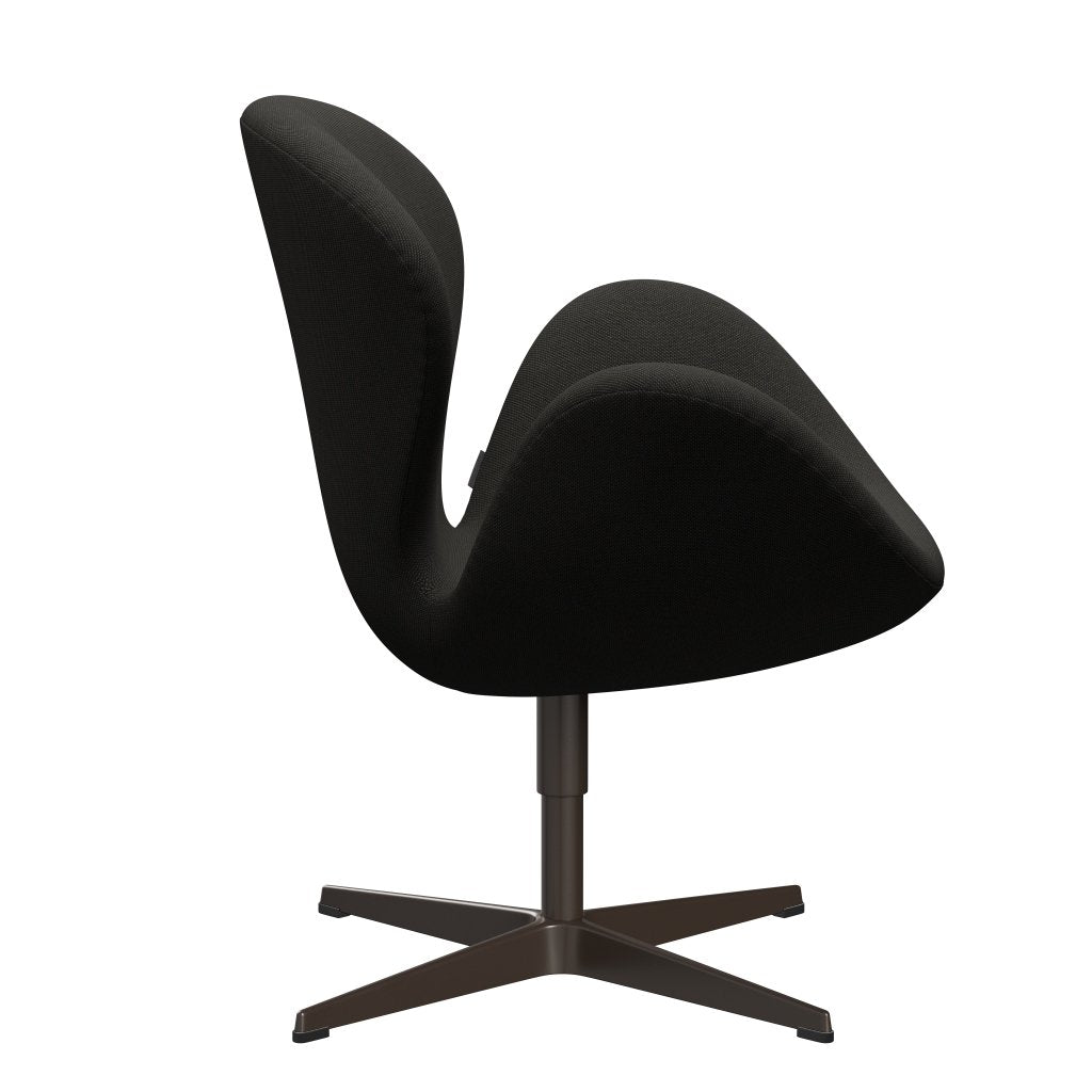 FRITZ HANSEN SWAN SALOUNGE, BRONNE BRONZE/STELCUT TRIO CIEMNE